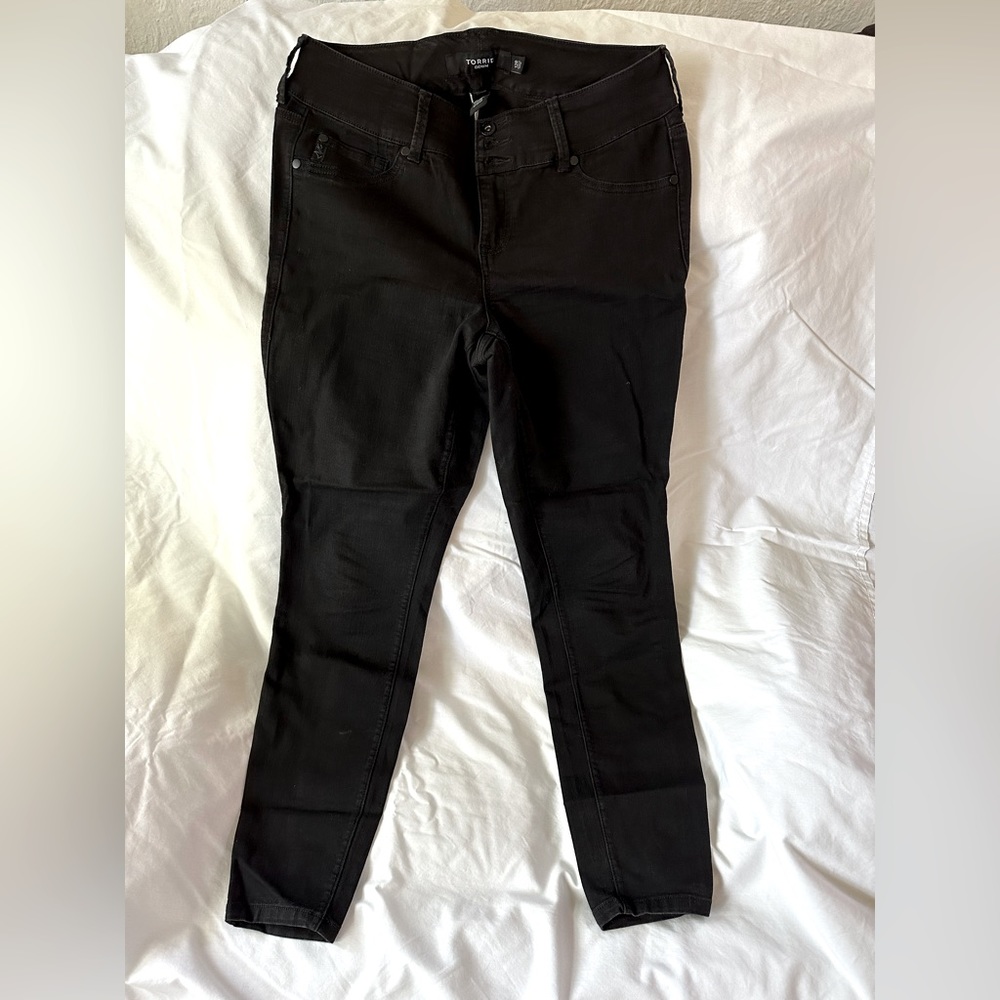Jet black Torrid jeggings size 12 R.